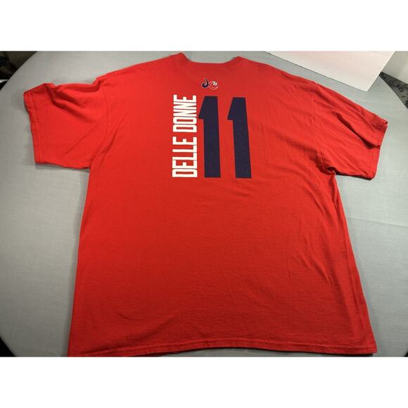 Washington Mystics Basketball Dele Donne #11 T Shirt Mens 2XL Red WNBA - Picture 7 of 7
